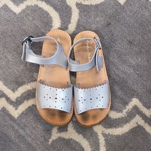 Freshly Picked Girls Silver Sandals Size 12